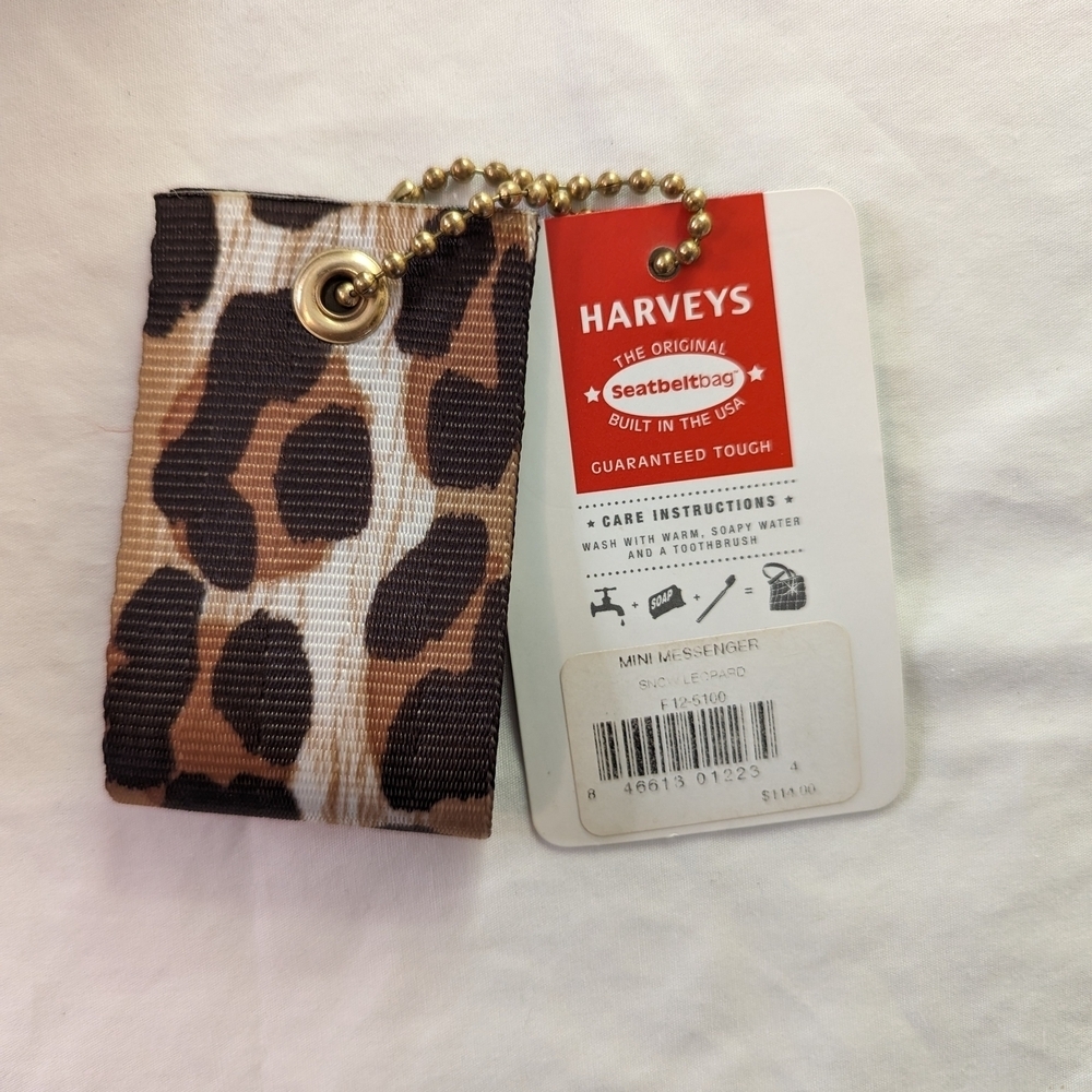 Harveys Snow Leopard (Old Style) Mini Messenger Bag - Picture 5 of 11